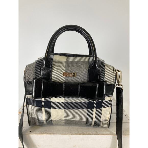 kate spade Handbags - KATE SPADE WOOL PLAID WOMENS LARGE CROSSBODY BAG